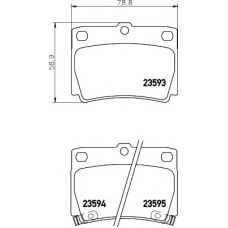 8DB 355 009-501 HELLA PAGID Комплект тормозных колодок, дисковый тормоз