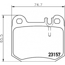 8DB 355 008-831 HELLA Комплект тормозных колодок, дисковый тормоз