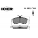180803-700 ICER Комплект тормозных колодок, дисковый тормоз
