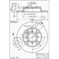 08.4413.10 BREMBO Тормозной диск