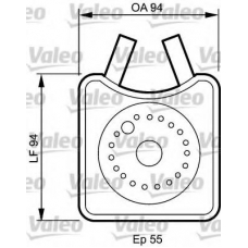 817943 VALEO Масляный радиатор, двигательное масло