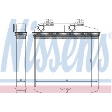 71456 NISSENS Теплообменник, отопление салона