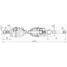 DRS6247.00 OPEN PARTS Приводной вал