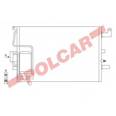 6522K8C1 POLCAR Skraplacze klimatyzacji