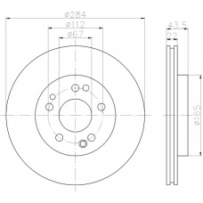 MDC373 MINTEX Тормозной диск