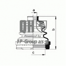 4843701519 Jp Group Комплект пылника, приводной вал