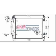 5000511 KUHLER SCHNEIDER Радиатор, охлаждение двигател