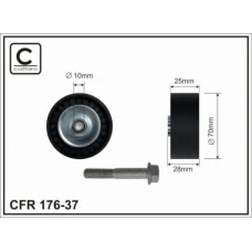 176-37 CAFFARO Натяжной ролик, поликлиновой  ремень