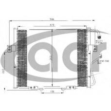 300427 ACR Конденсатор, кондиционер