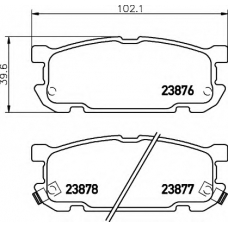 8DB 355 010-271 HELLA Комплект тормозных колодок, дисковый тормоз