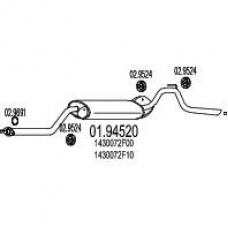 01.94520 MTS Глушитель выхлопных газов конечный