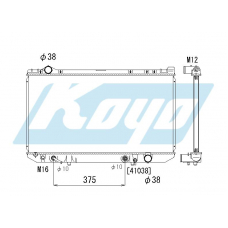 PA010686 KOYO P-tank corrugate-fin ass'y