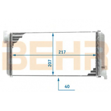 9101337 BEHR Heater core