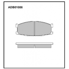 ADB01086 Allied Nippon Тормозные колодки