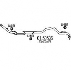 01.50536 MTS Средний глушитель выхлопных газов