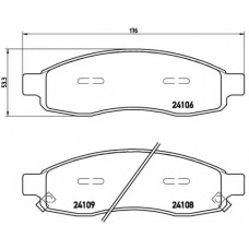 P 58 001 BREMBO Комплект тормозных колодок, дисковый тормоз