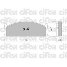 822-265-0 CIFAM Комплект тормозных колодок, дисковый тормоз