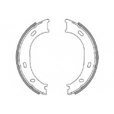 2733663 NK Комплект тормозных колодок, стояночная тормозная с