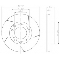 8DD 355 101-041 HELLA PAGID Тормозной диск