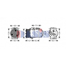 851678N AKS DASIS Компрессор, кондиционер