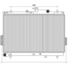 350213110500 MAGNETI MARELLI Радиатор, охлаждение двигателя