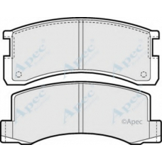 PAD637 APEC Комплект тормозных колодок, дисковый тормоз