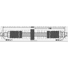 BBH6850 BORG & BECK Тормозной шланг