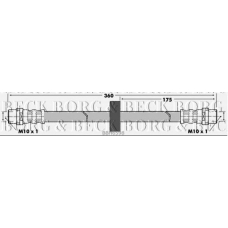 BBH6598 BORG & BECK Тормозной шланг