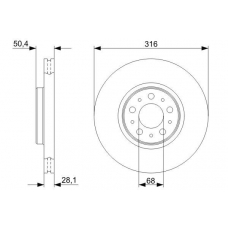 0 986 479 322 BOSCH Тормозной диск