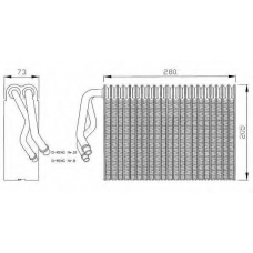 36029 NRF Испаритель, кондиционер