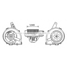 ST8044 Prasco Электродвигатель, вентиляция салона