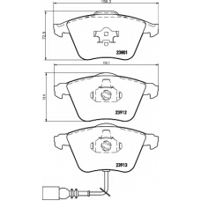 8DB 355 010-351 HELLA Комплект тормозных колодок, дисковый тормоз