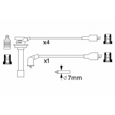 0 986 356 756 BOSCH Комплект проводов зажигания