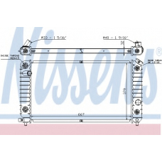 60915A NISSENS Радиатор, охлаждение двигателя
