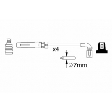 0 986 356 987 BOSCH Комплект проводов зажигания