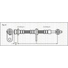 8150 17205 TRISCAN Тормозной шланг