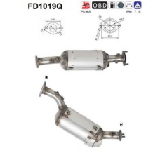 FD1019Q AS Сажевый / частичный фильтр, система выхлопа ОГ