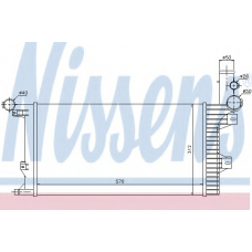 67172 NISSENS Радиатор, охлаждение двигателя