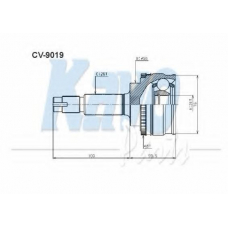 CV-9019 KAVO PARTS Шарнирный комплект, приводной вал