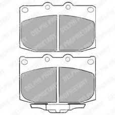 LP1060 DELPHI Комплект тормозных колодок, дисковый тормоз