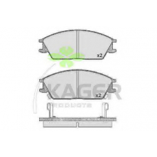 35-0058 KAGER Комплект тормозных колодок, дисковый тормоз