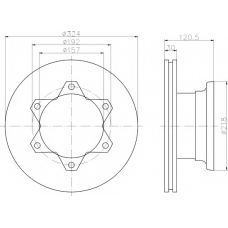 8DD 355 117-551 HELLA PAGID Тормозной диск