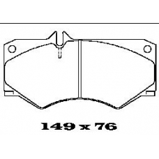 BL1411A2 FTE Комплект тормозных колодок, дисковый тормоз