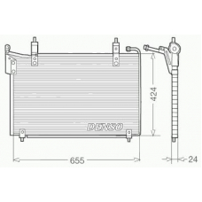 DCN11005 DENSO Конденсатор, кондиционер