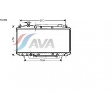 TO2300 AVA Радиатор, охлаждение двигателя