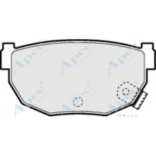 PAD965 APEC Комплект тормозных колодок, дисковый тормоз