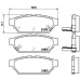 P 54 016 BREMBO Комплект тормозных колодок, дисковый тормоз