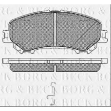 BBP2487 BORG & BECK Комплект тормозных колодок, дисковый тормоз