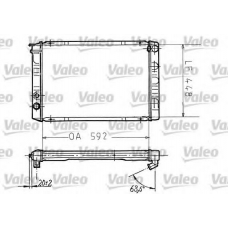 730093 VALEO Радиатор, охлаждение двигателя