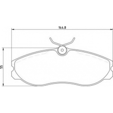 363700203037 MAGNETI MARELLI Комплект тормозных колодок, дисковый тормоз